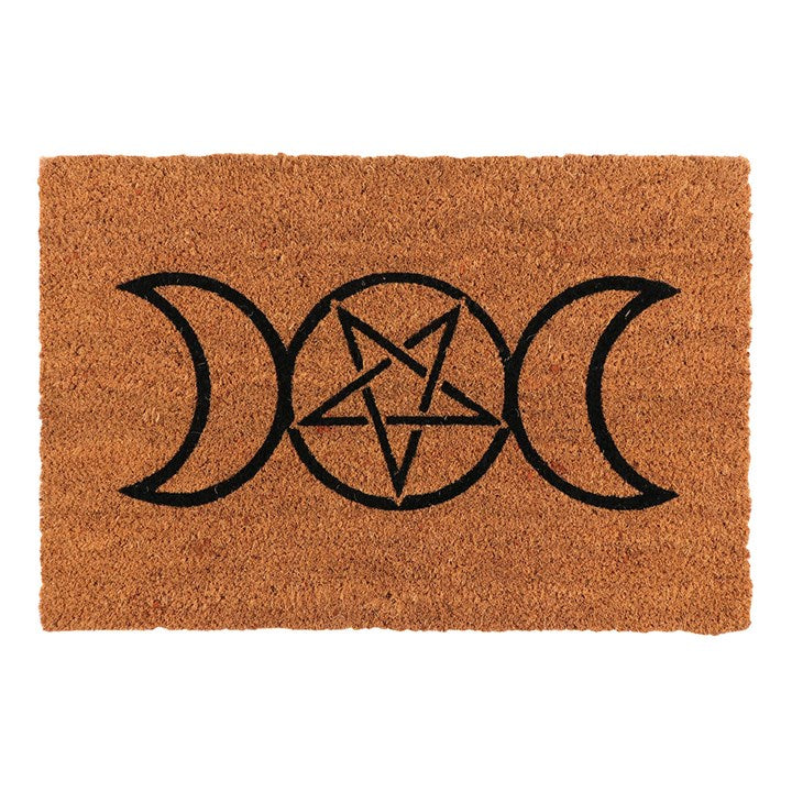 Natural Triple Moon Doormat