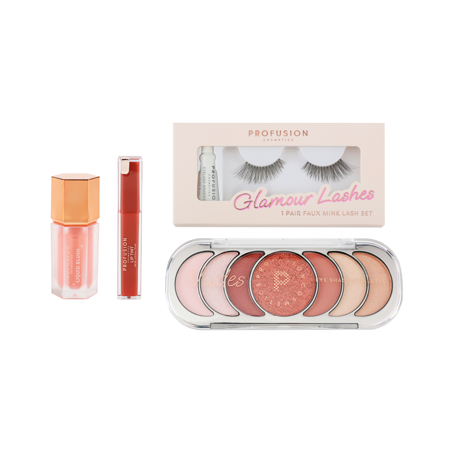 Yours Truly Christmas Glam Make-up Set | Lidschatten-Palette, Rouge, Lippentönung & Wimpern