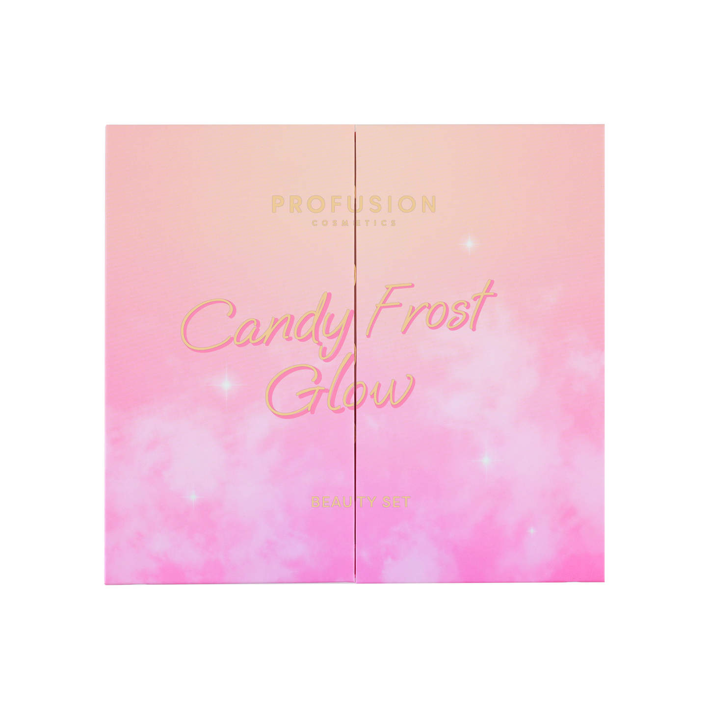 Candy Frost Glow Christmas Makeup Set - 16 Eyeshadows, Highlighter & Lip Oil