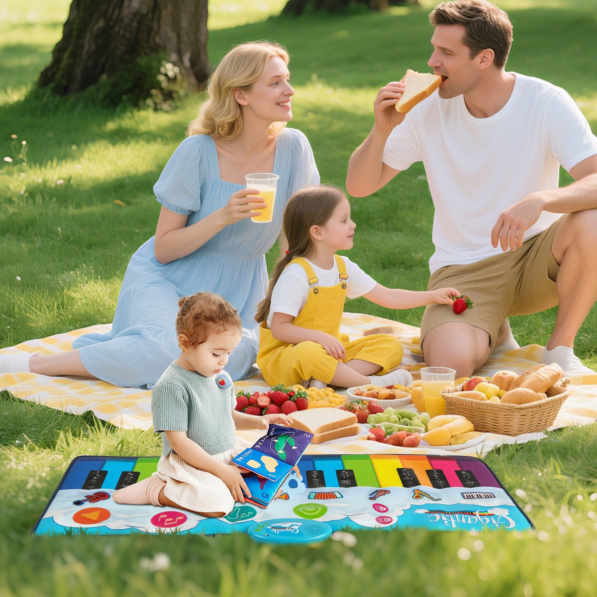 Floor Piano Dance Mat  with 8 Instrument Sounds and Built-in Music-M