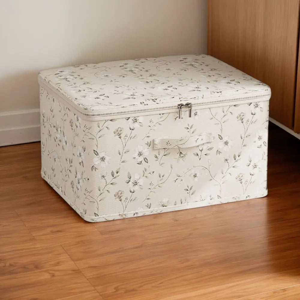 Floral Foldable Clothes Storage Box - Wardrobe Organiser Large Flower Home Decor