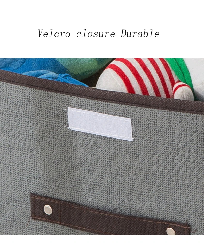 Foldable Fabric Drawer Organiser - Dustproof Storage Box with Handle Home Wardrobe