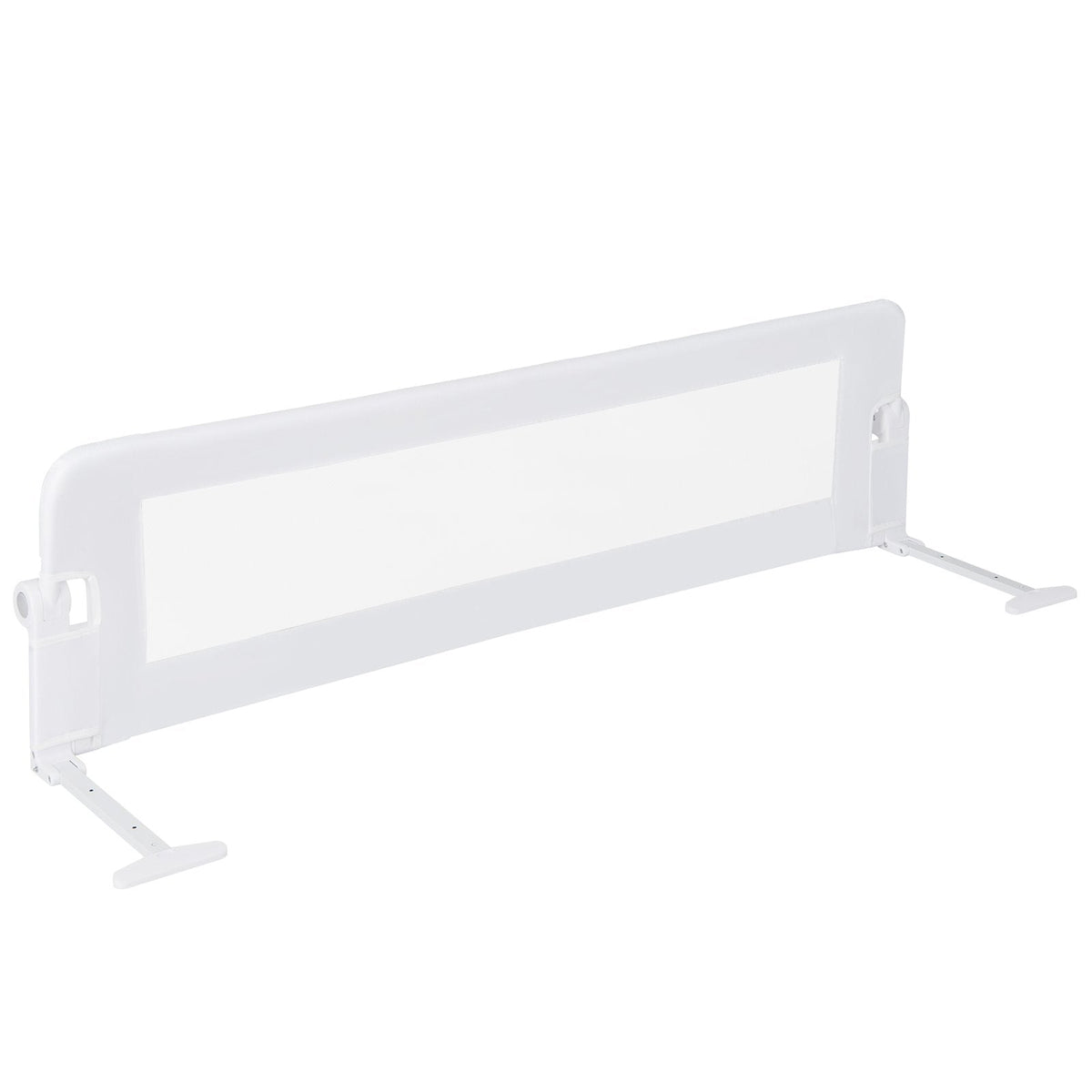 Foldable Bed Rail for Toddlers with Adjustable Safety Strap-Grey