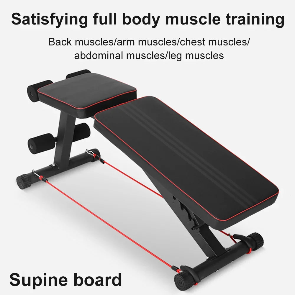Foldable Adjustable Workout Bench Dumbbell Weight Seat Home Fitness Equipment