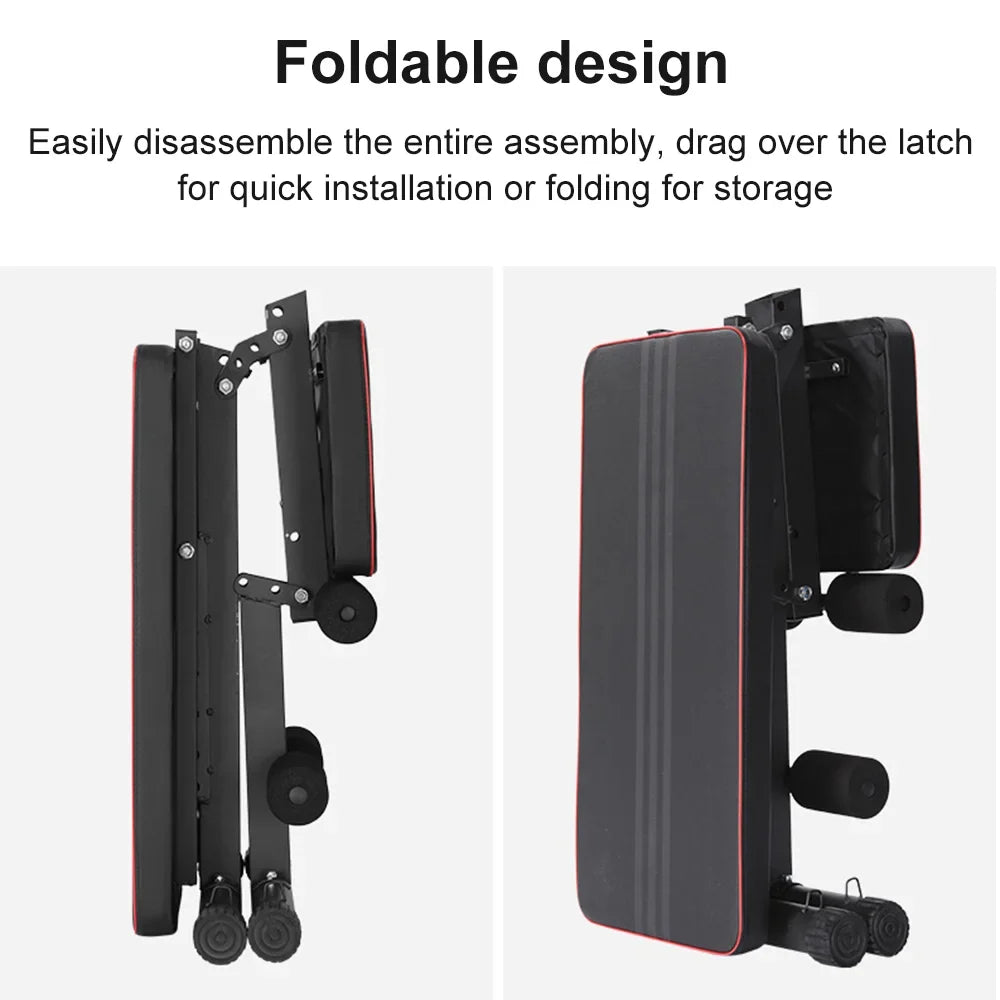 Foldable Adjustable Workout Bench Dumbbell Weight Seat Home Fitness Equipment