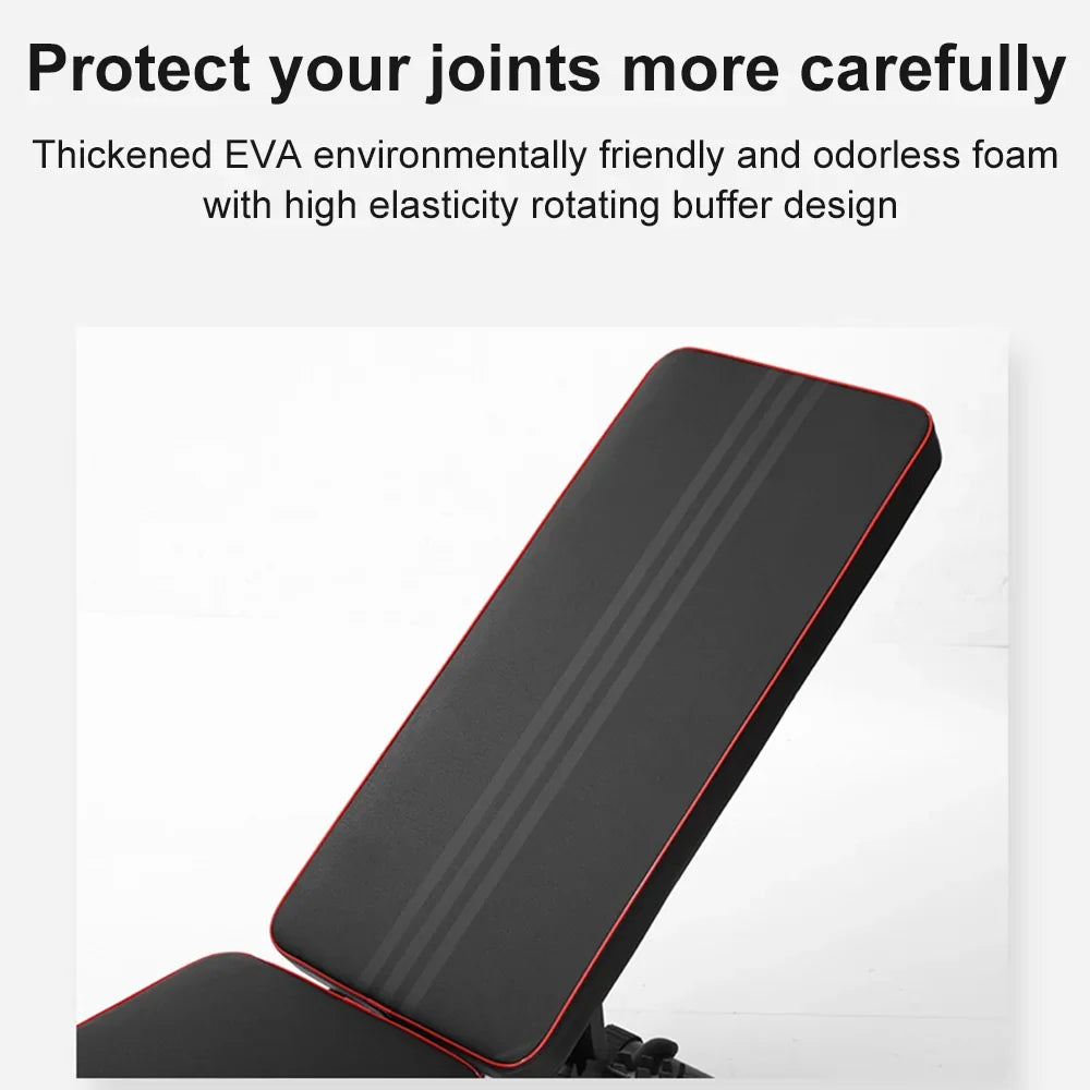 Foldable Adjustable Workout Bench Dumbbell Weight Seat Home Fitness Equipment