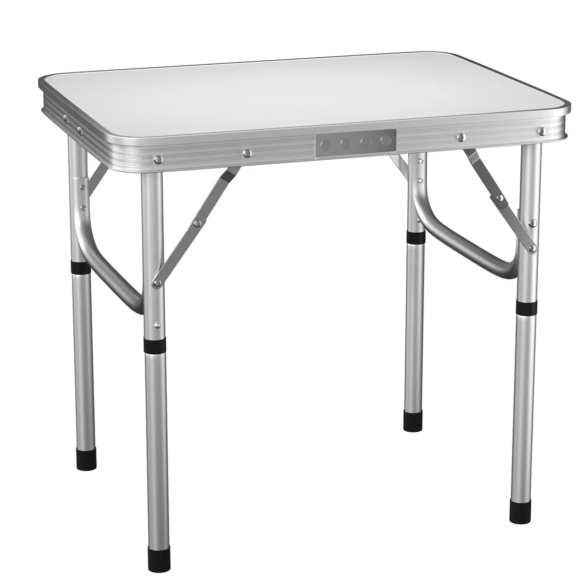 Folding Picnic Table Outdoor Portable – Adjustable Height Compact Camping Table
