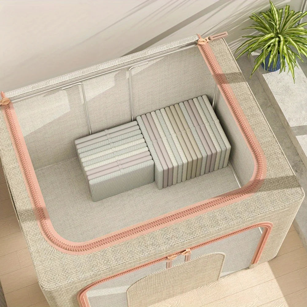 Folding Storage Box Organiser Large Capacity Clothing & Quilt Boxes Organisation