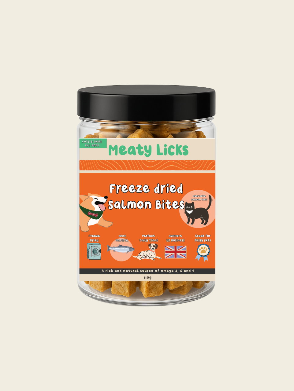 Freeze-Dried Salmon Bites