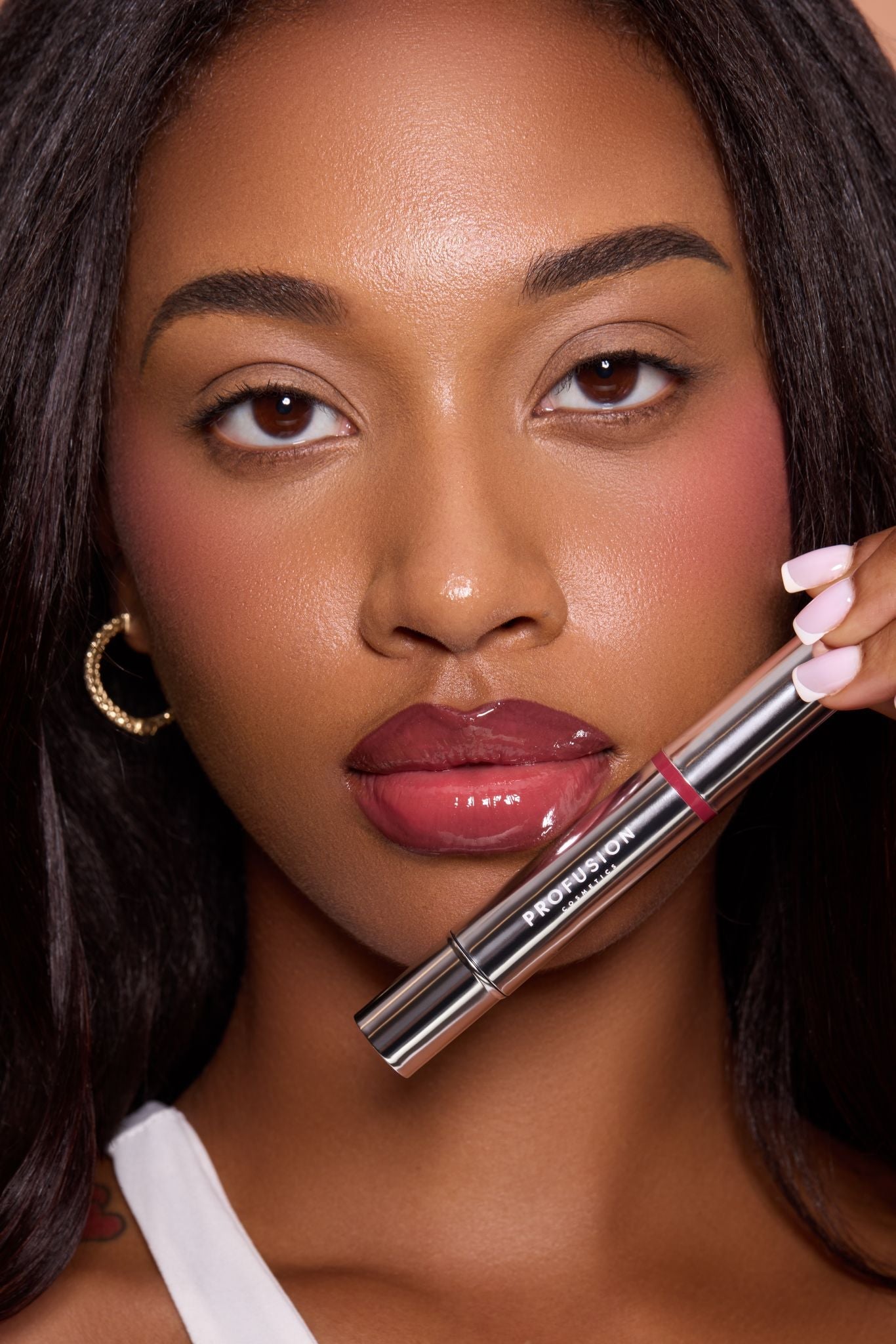 Frosted Kiss Cooling & Plumping Lip Gloss | Vegan | Profusion Cosmetics