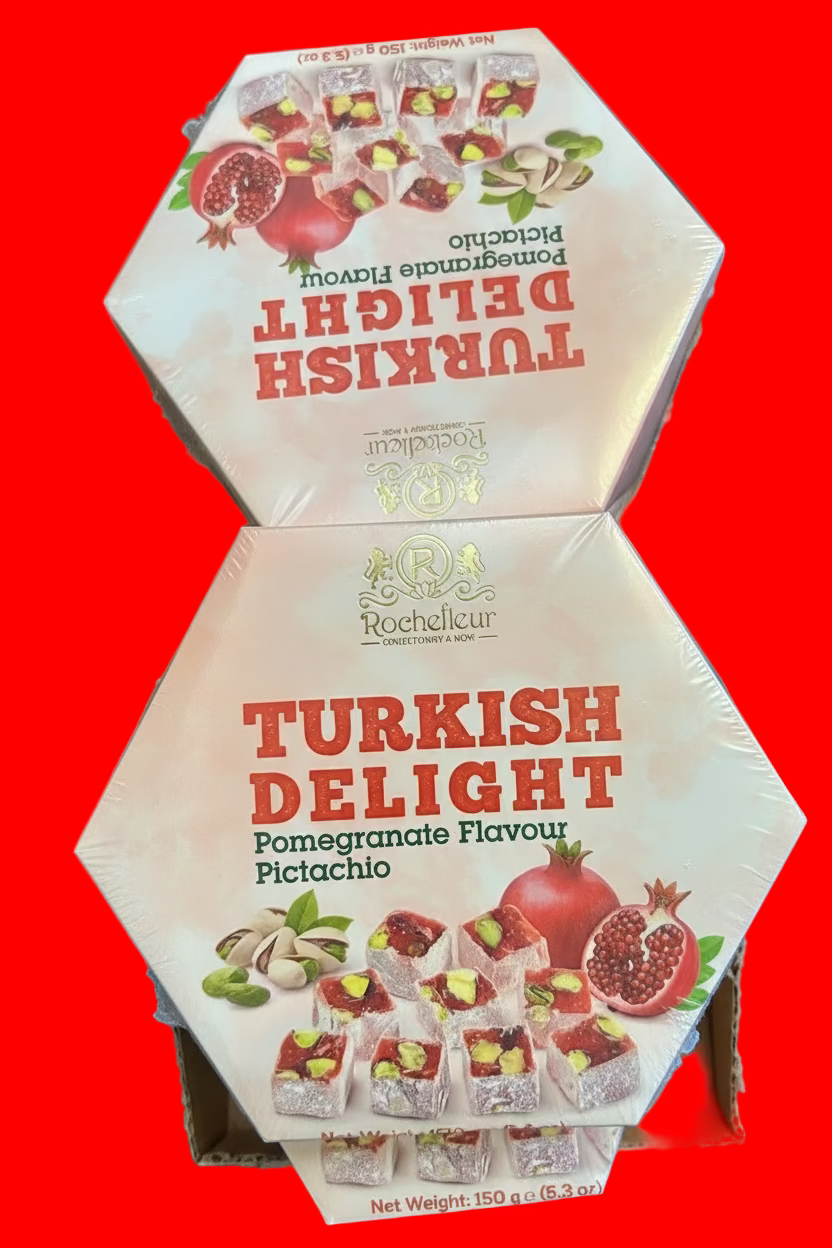 Turkish delight pomegranate and pistachio Vegan & Gluten free