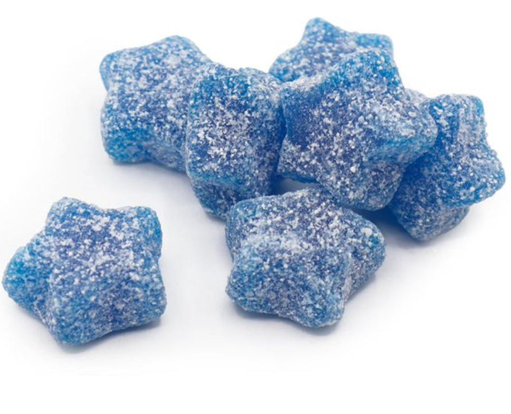 Sprudelnde blaue Sterne glutenfrei/vegan