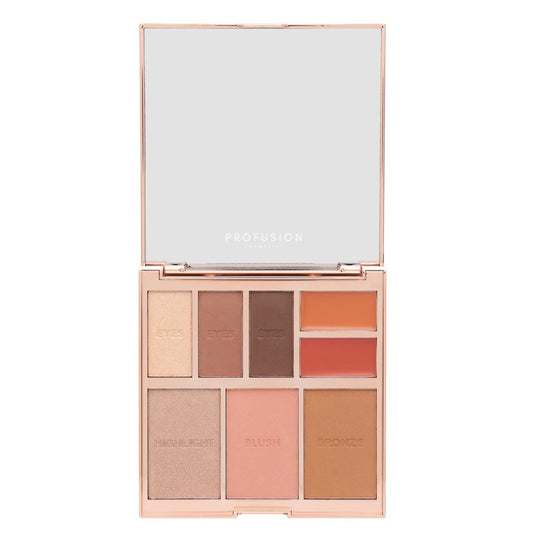 PALETA FULL FACE NUDE | PALETA DE 8 TONOS PARA OJOS, ROSTRO Y LABIOS