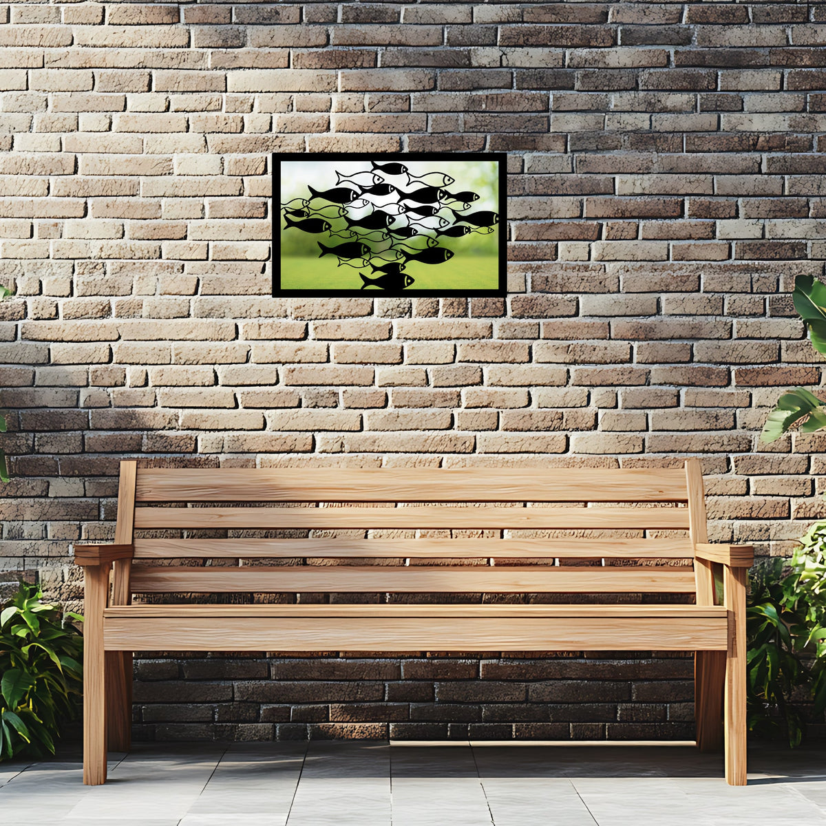 School of Fish Garden Mirror