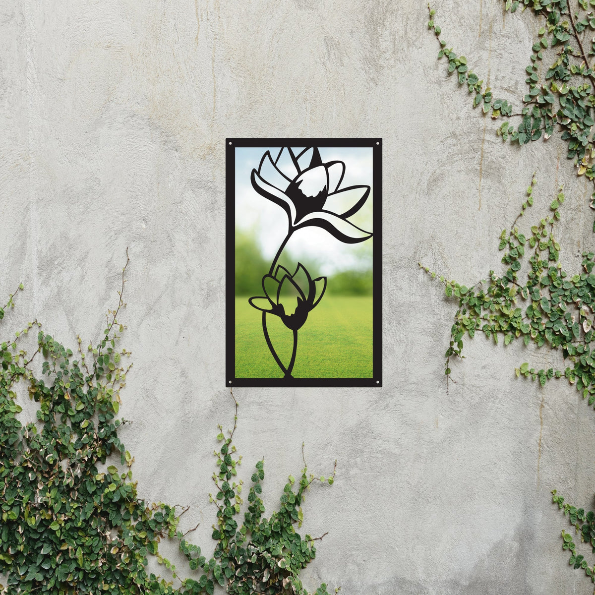 Lotus Flower Garden Mirror
