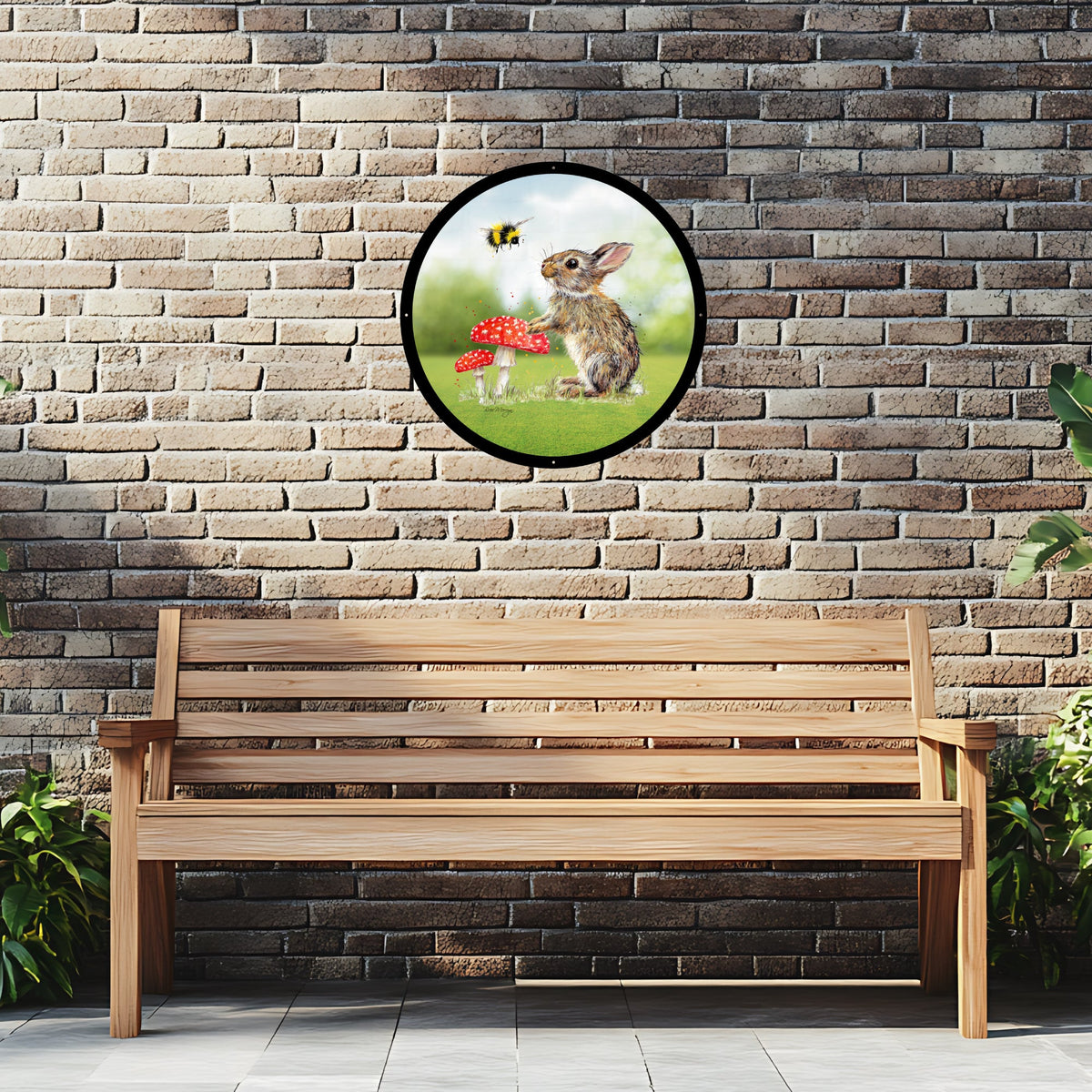 Bently and Bumble Garden Mirror