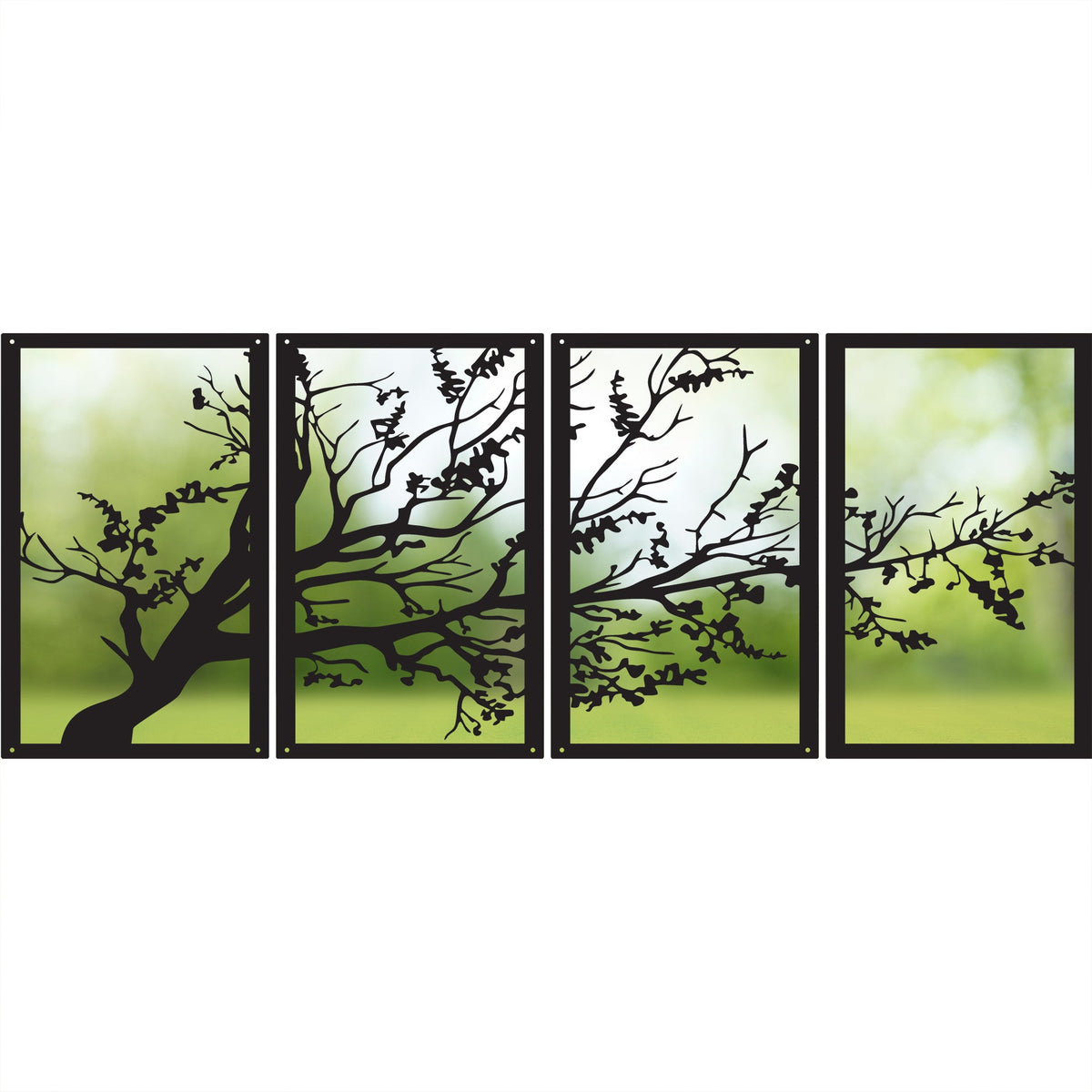Large Tree Panel Mirror Set