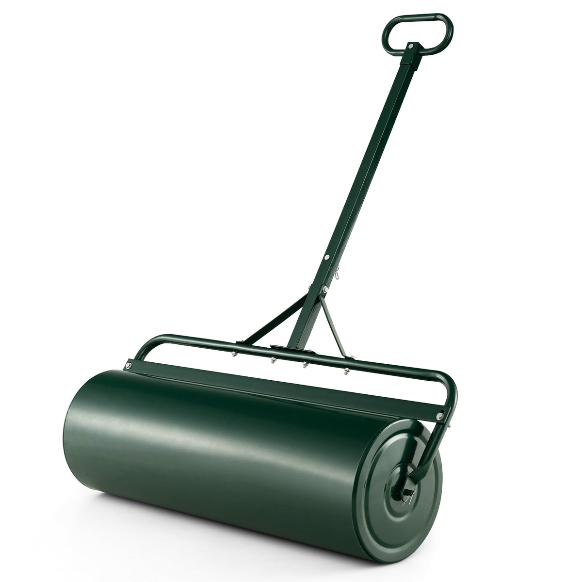 63L Garden Lawn Roller with Gripping Handle-Black