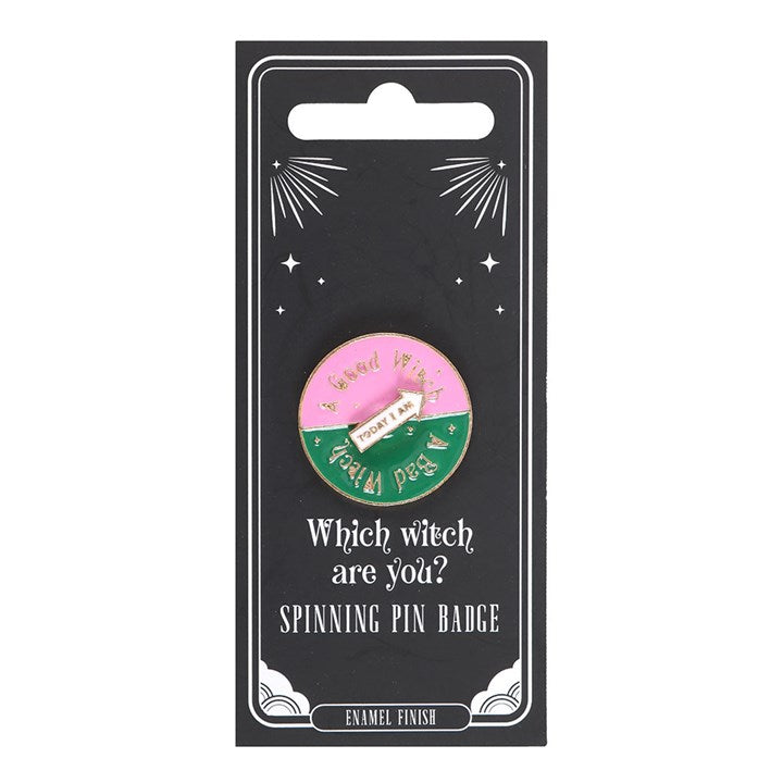 Which Witch Are You Spinning Pin Badge