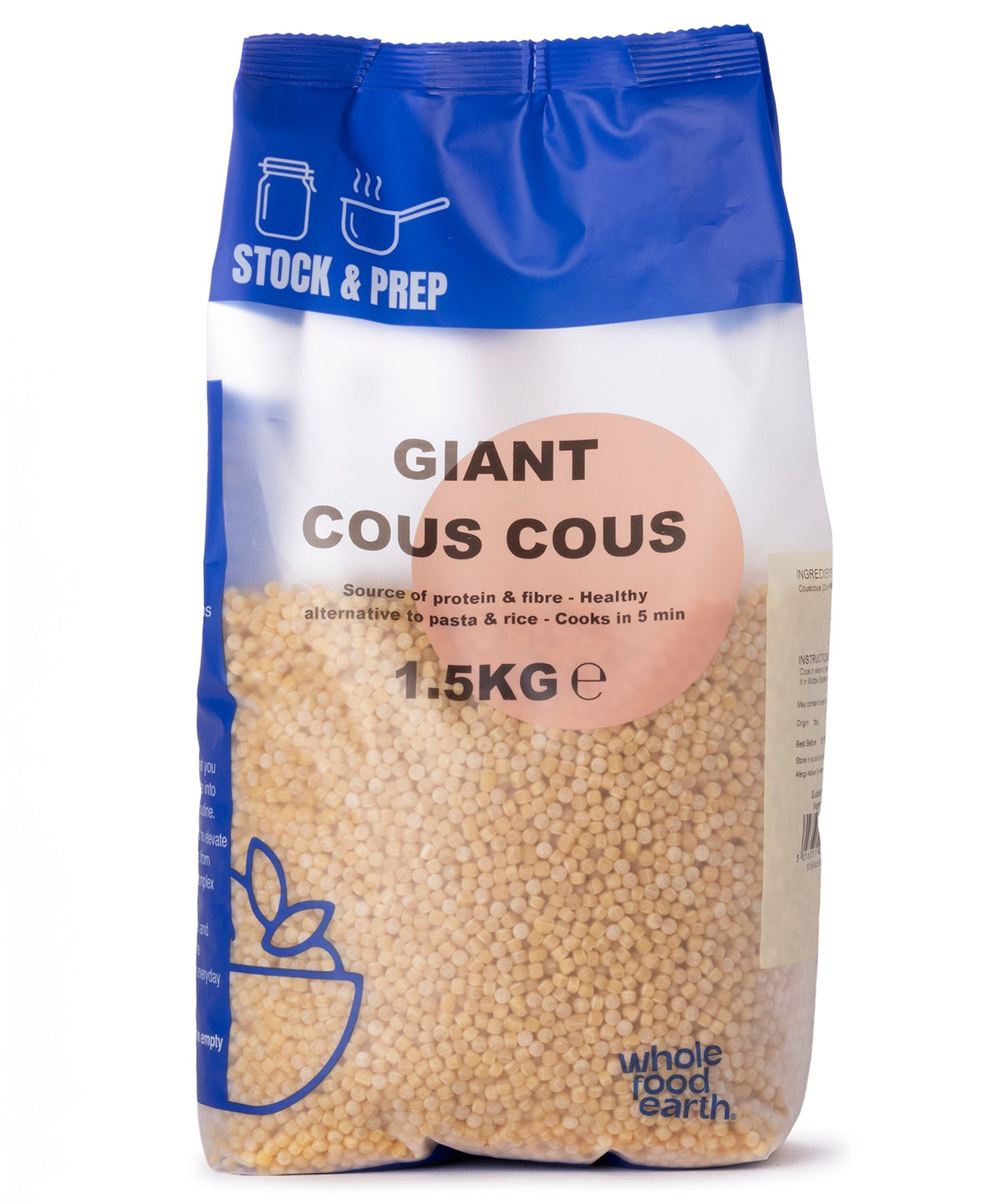 Cuscús gigante - Almacenamiento y preparación - 1.5kg