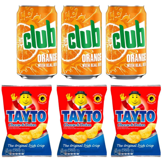 Caja de regalo "Taste of Ireland" | Papas fritas Tayto y Club Orange