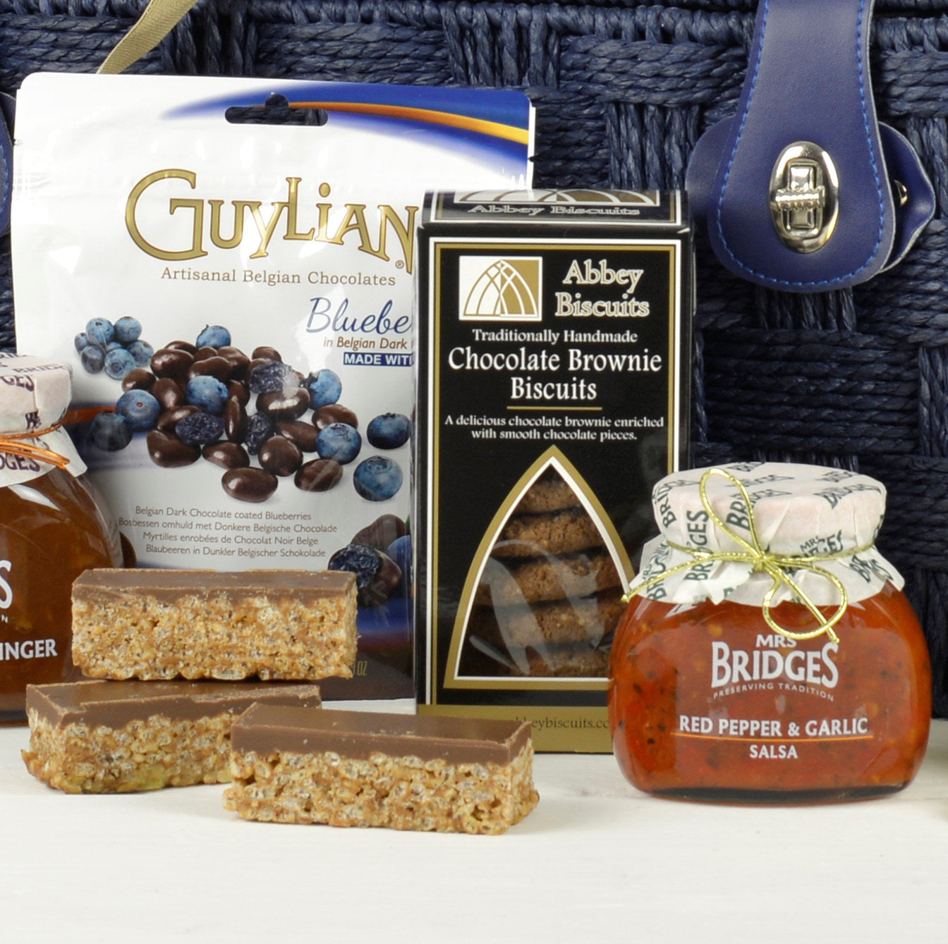 Herrlicher Gourmet-Geschenkkorb | Luxuriöses Familiengeschenk mit Gin & Wein