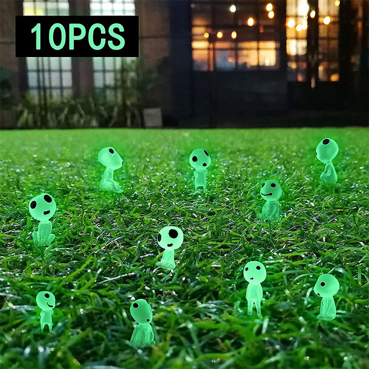 Glow in the Dark Miniature Decorations - Garden & Home Ornaments for Outdoor and Indoor Use