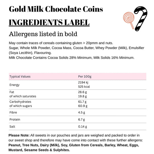Gold Milk Chocolate Coins