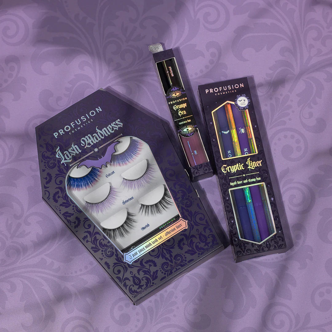 Lash Madness Set de Pestañas de Visón Sintético de 3 Pares con Adhesivo - Vegano y Libre de Crueldad Animal