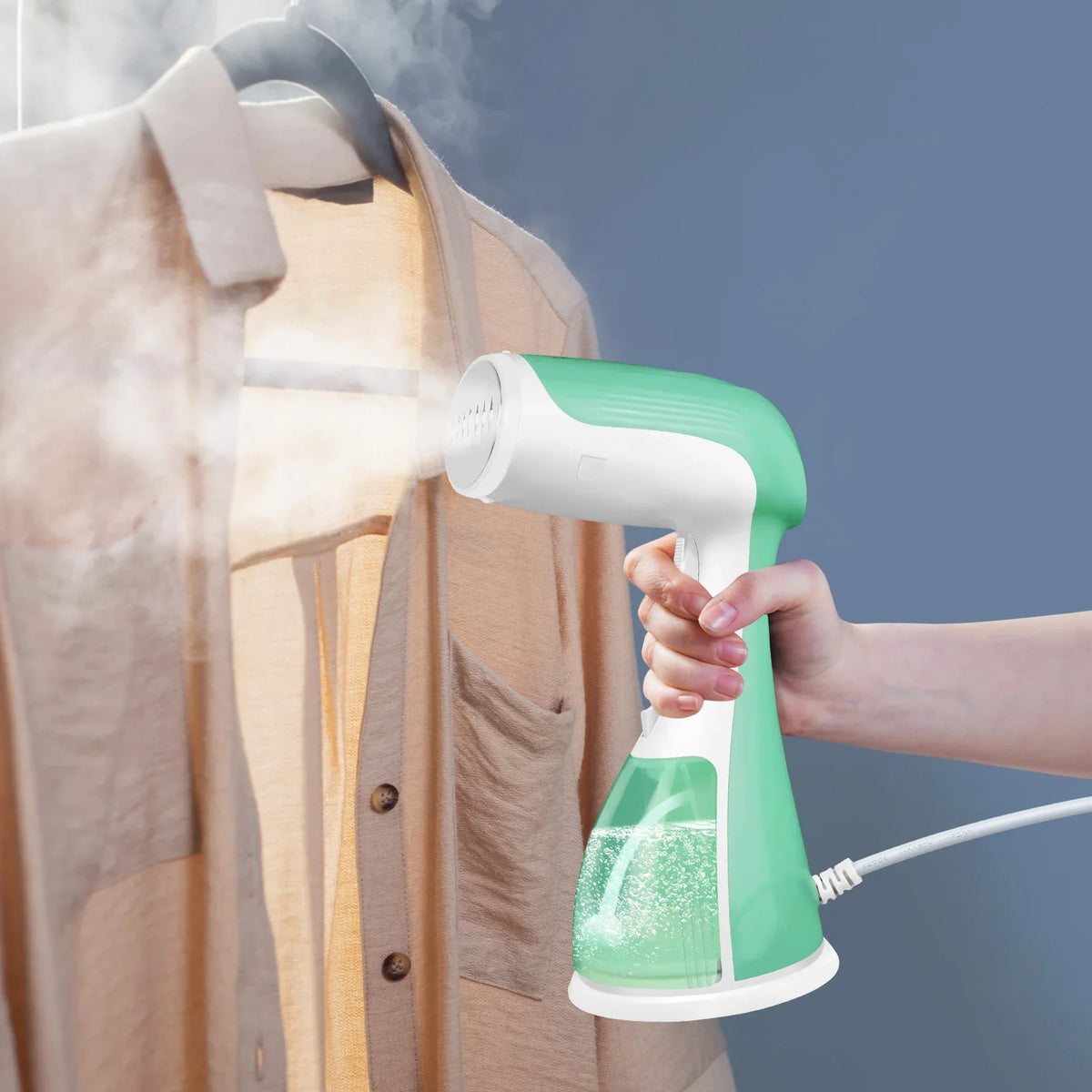 Portable Garment Steamer - Fast Heat-Up Handheld Fabric Steaming Iron