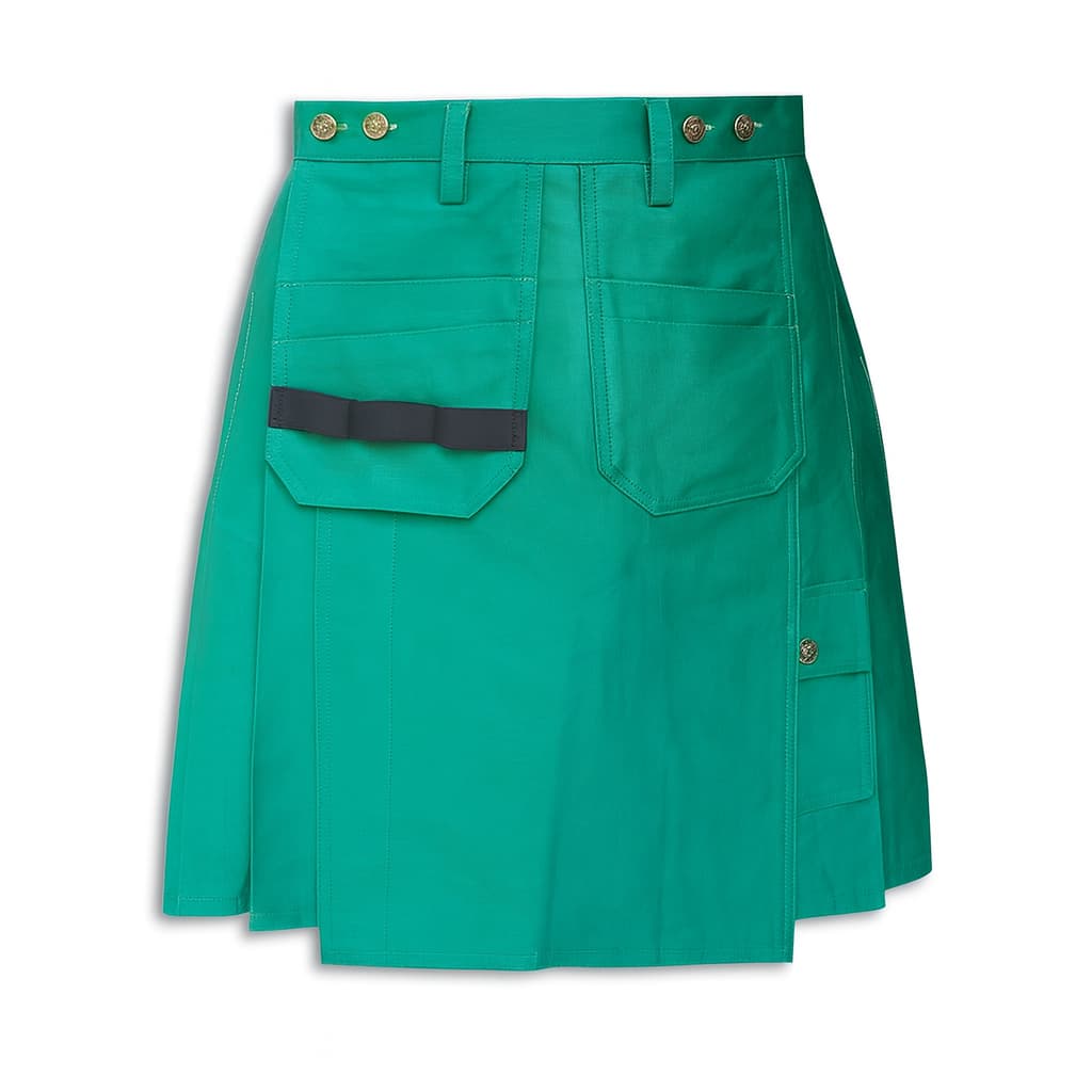 Green Heavy-Duty Utility Kilt | Workwear Kilt for Men