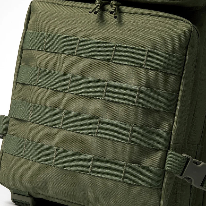 QT&QY 50L Tactical Backpack survival Bag Hunting MOLLE Backpack GYM For Men EDC Outdoor Hiking Rucksack Witch Bottle Holder