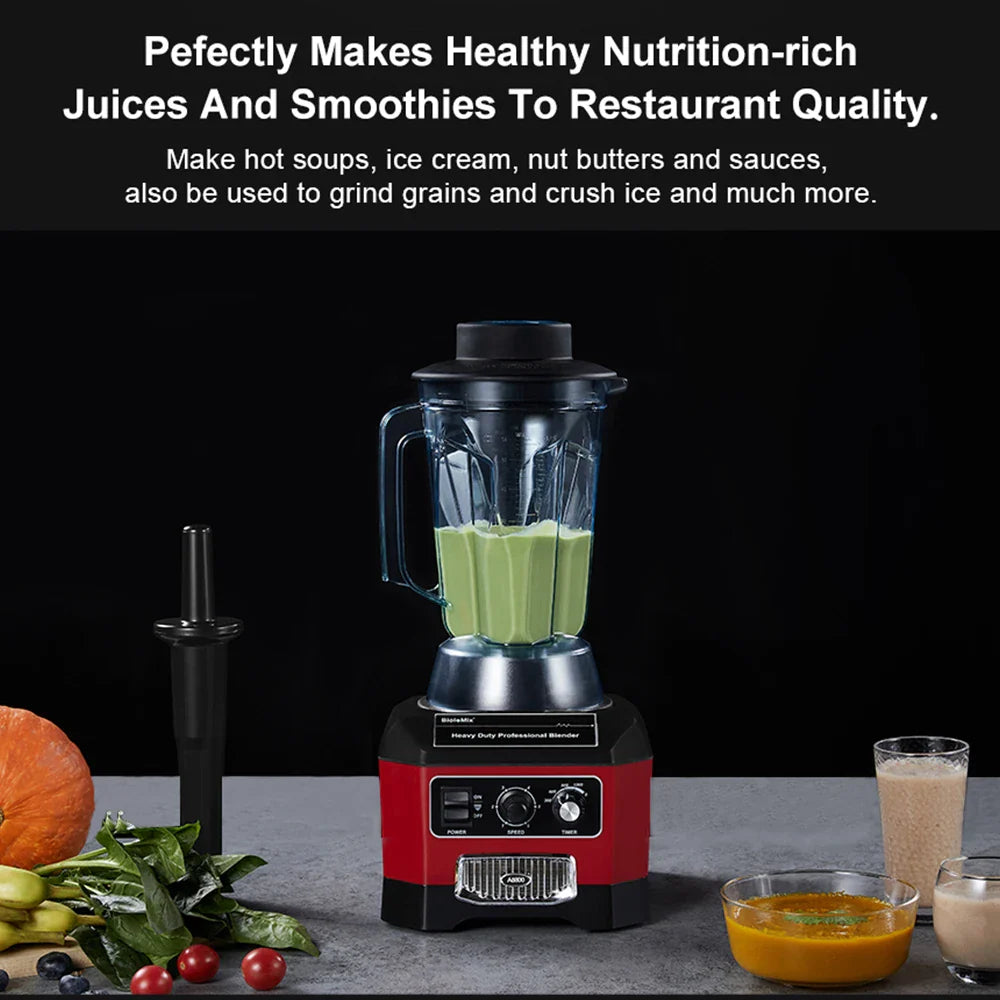 Biolomix A8800 Commercial Bar Blender | 2200W BPA-Free Ice Crusher & Smoothie Maker | 7-Year Warranty