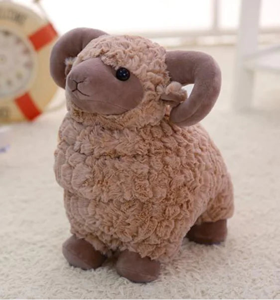 Cute Sheep Plush Stuffed Toy Doll (Single Item)