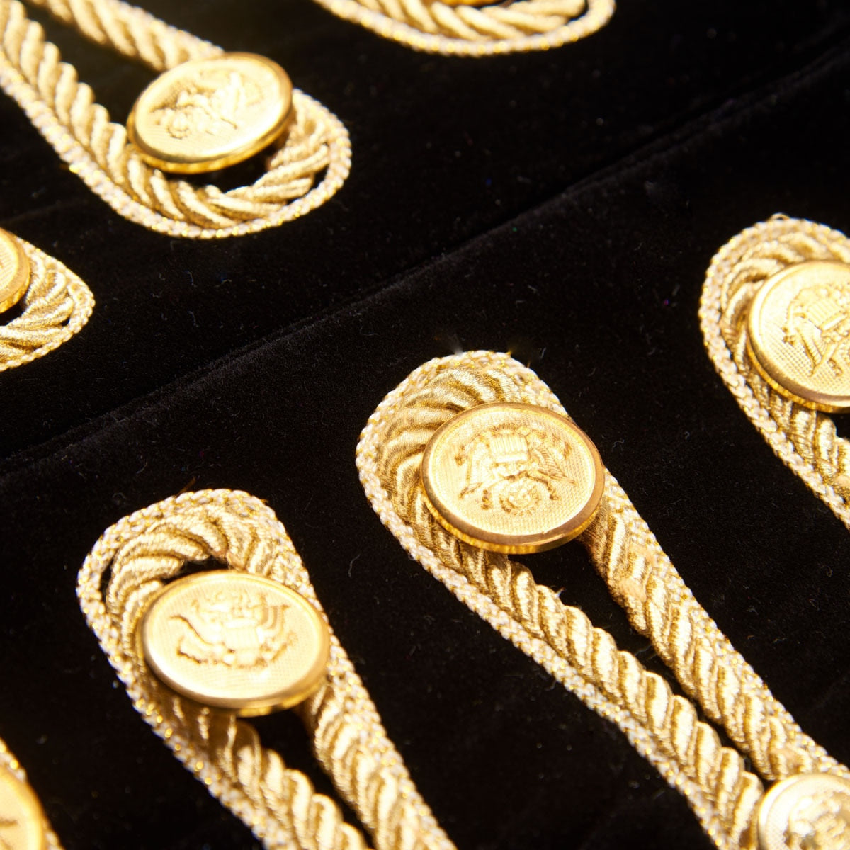Men Velvet Jacket Military Gold Braided Jacket Hussar Velvet Jacket