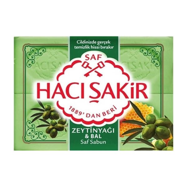 Haci Sakir Olive Oil And Honey Soap (Zeytinyag & Balli Sabun) 4 X 150 Gr / 600 Gr