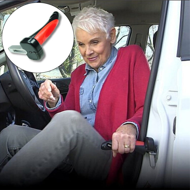 Car Cane Griff Tragbare Mobilitätshilfe Taschenlampe Gurtschneider Glasbrecher Notfall-Fluchthilfewerkzeuge, 566