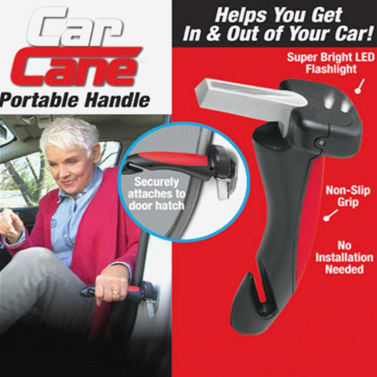 Car Cane Griff Tragbare Mobilitätshilfe Taschenlampe Gurtschneider Glasbrecher Notfall-Fluchthilfewerkzeuge, 566