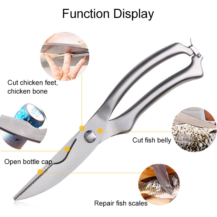 Professional Kitchen Poultry Shears - Stainless Steel Heavy Duty Scissors