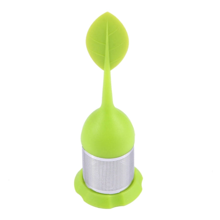Leaf Shape Silicone Tea Infuser with Stainless Steel Strainer