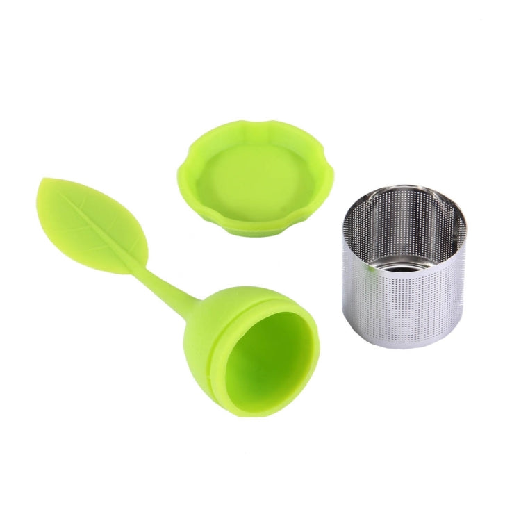 Leaf Shape Silicone Tea Infuser with Stainless Steel Strainer
