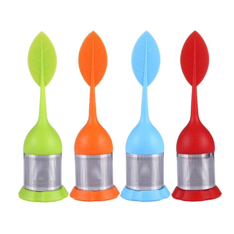 Leaf Shape Silicone Tea Infuser with Stainless Steel Strainer
