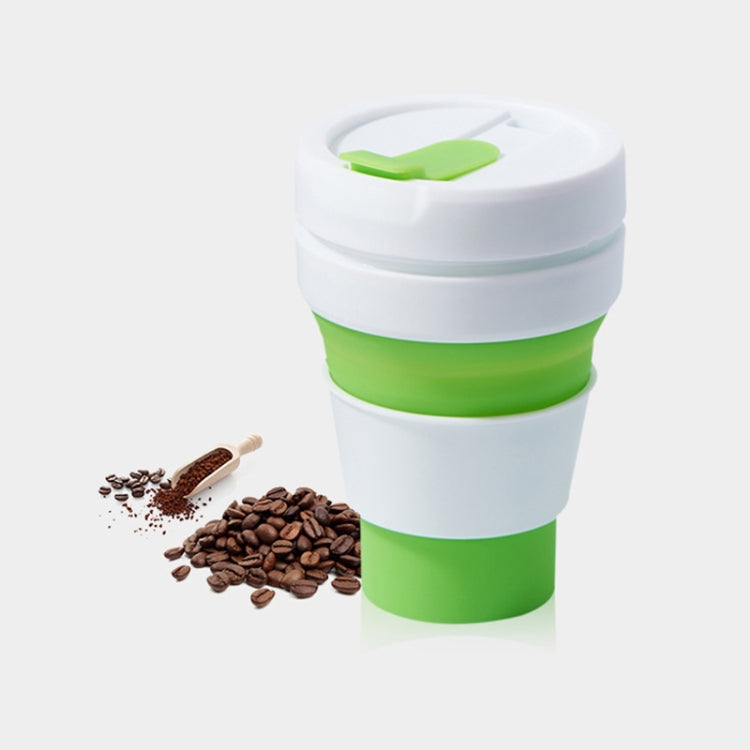 Collapsible Silicone Travel Mug 350ml | Foldable Coffee & Tea Cup with Lid
