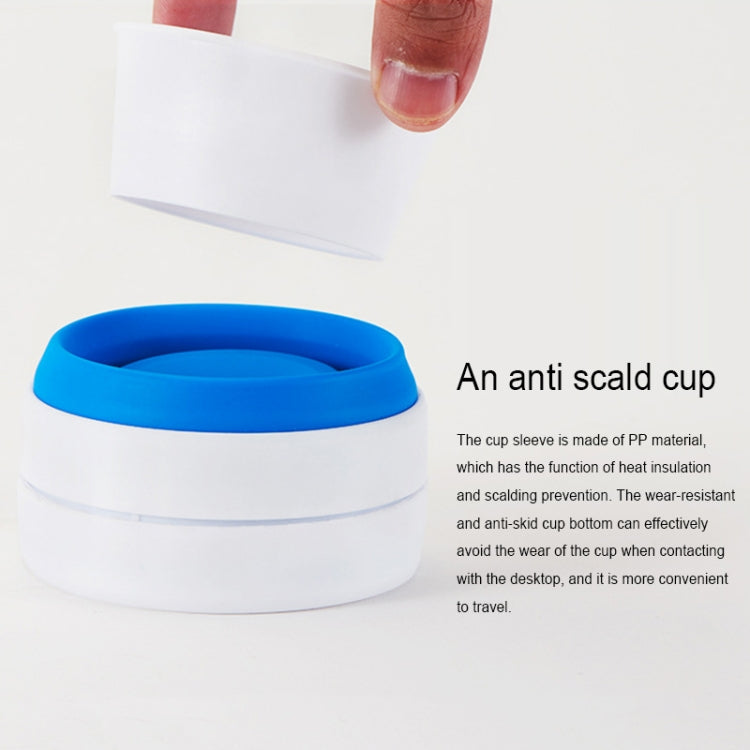 Collapsible Silicone Travel Mug 350ml | Foldable Coffee & Tea Cup with Lid