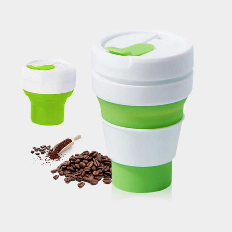 Collapsible Silicone Travel Mug 350ml | Foldable Coffee & Tea Cup with Lid