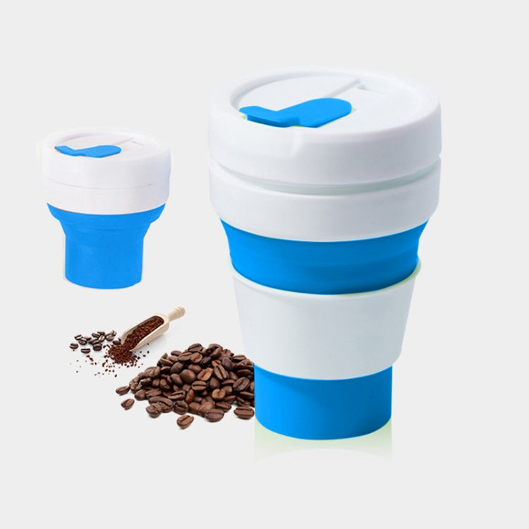Collapsible Silicone Travel Mug 350ml | Foldable Coffee & Tea Cup with Lid
