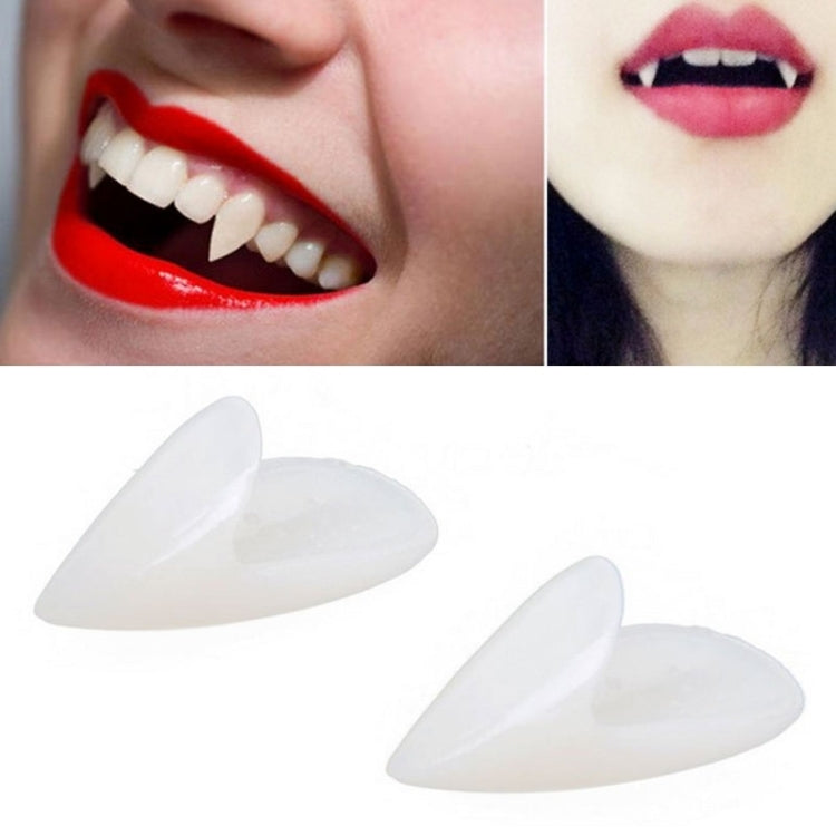 Halloween Vampire Fangs Dentures – 15mm Resin Costume Teeth