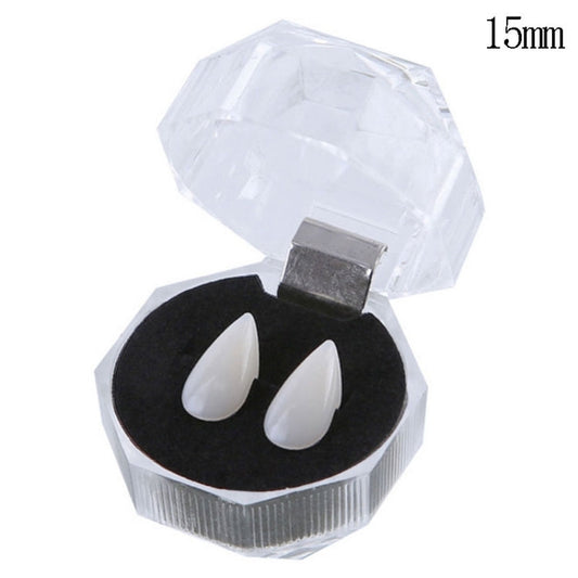 Halloween Vampire Fangs Dentures – 15mm Resin Costume Teeth