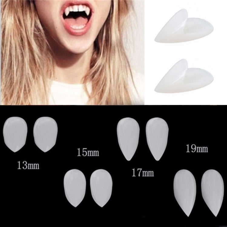 Halloween Vampire Fangs Dentures – 15mm Resin Costume Teeth