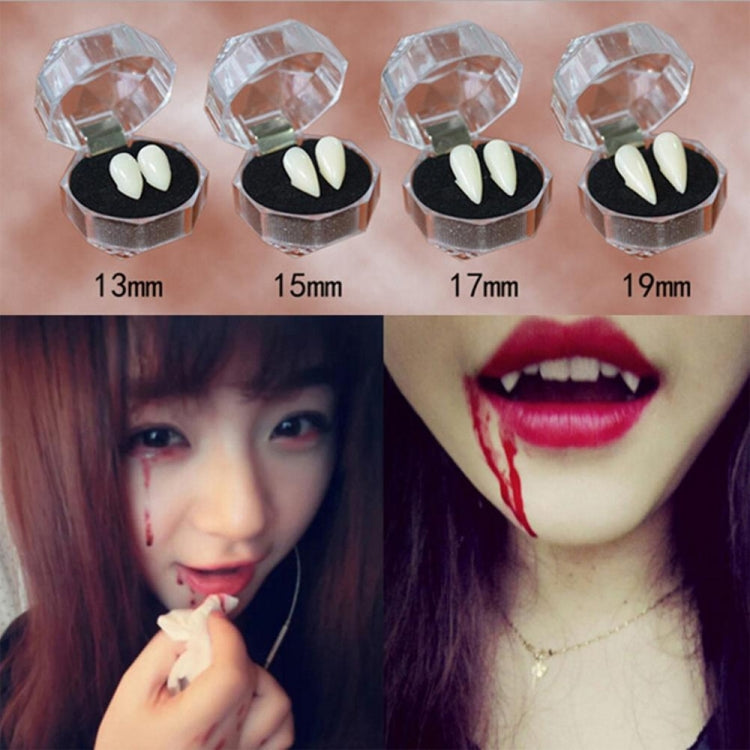 Halloween Vampire Fangs Dentures – 15mm Resin Costume Teeth